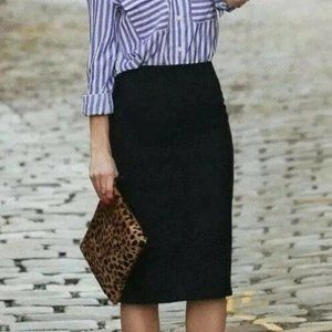J.Crew No 2 pencil skirt in double-serge wool